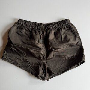 Fear of God Essentials Black Nylon Running Shorts – Men's Medium
